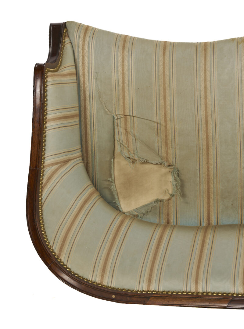 Lot 264: New England Hepplewhite Serpentine Sofa