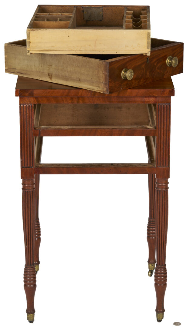 Lot 266: American Federal 2 Drawer Work Table