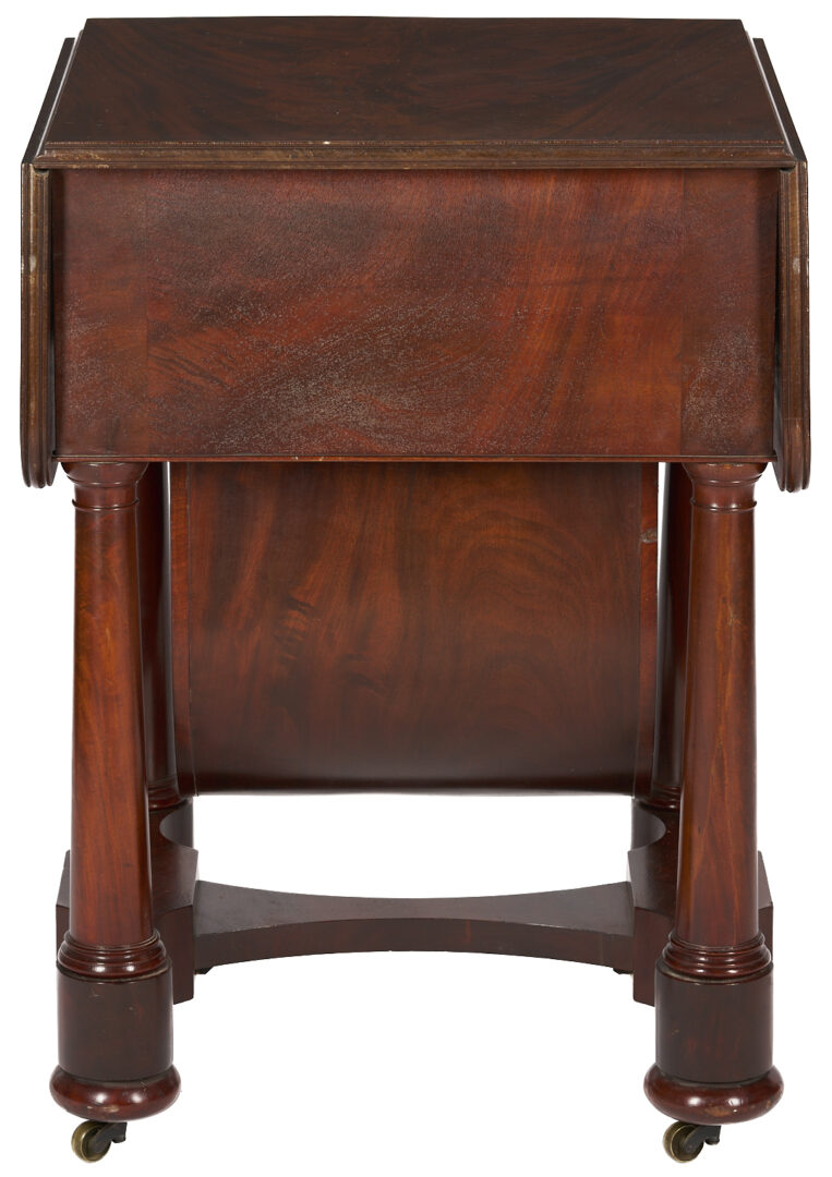 Lot 269: American Mahogany Classical Sewing Table