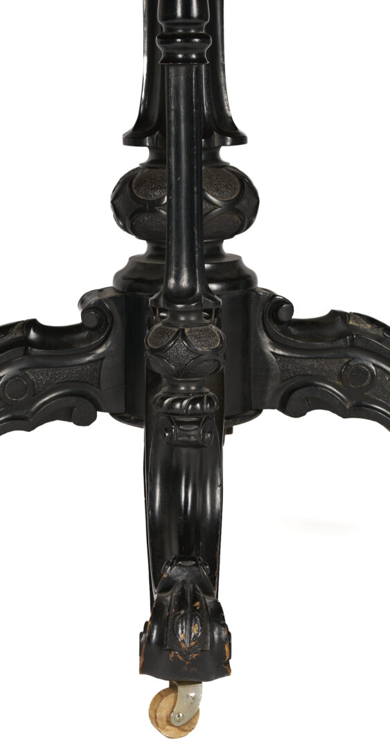 Lot 272: Victorian Ebonized Center Table