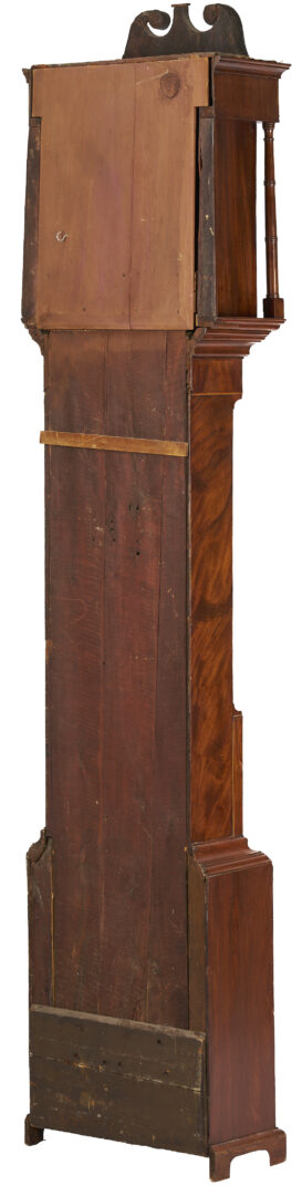 Lot 275: Inlaid English Tall Case Clock and Barometer, Wm. Hart