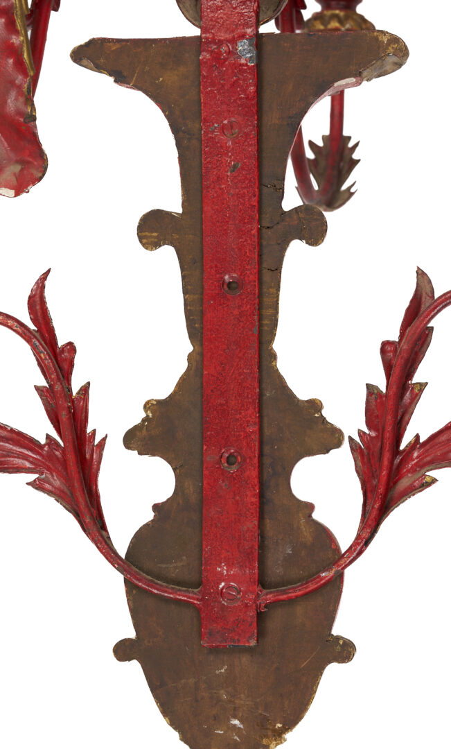 Lot 285: Large Italian Tole Sconce