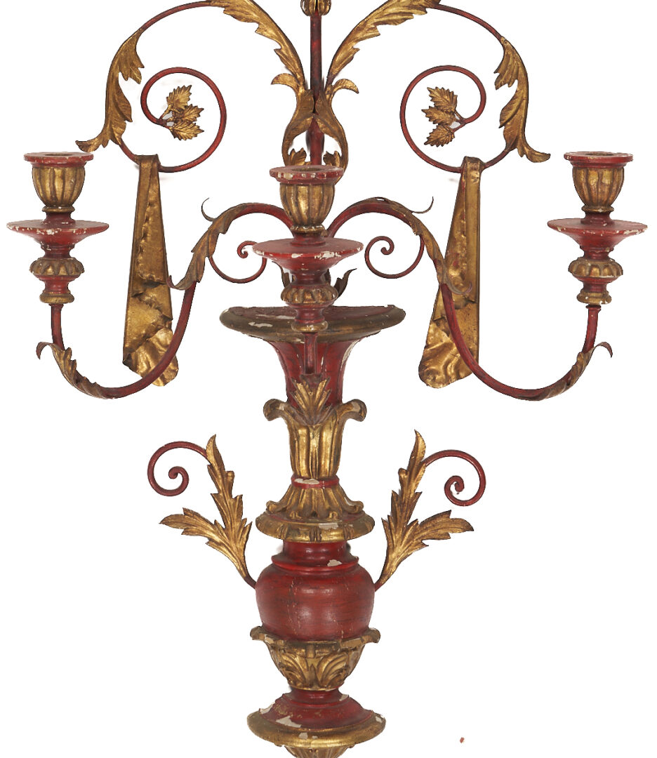 Lot 285: Large Italian Tole Sconce