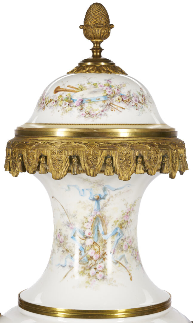 Lot 286: Monumental Sevres Style Urn, McGavock Family History