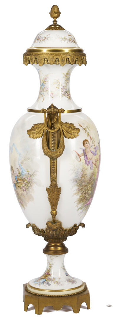 Lot 286: Monumental Sevres Style Urn, McGavock Family History