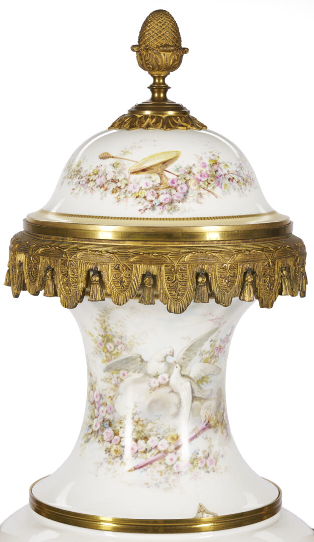 Lot 286: Monumental Sevres Style Urn, McGavock Family History