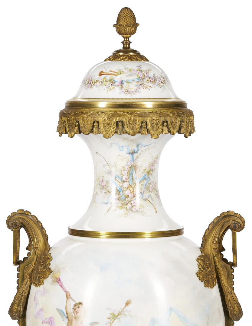 Lot 286: Monumental Sevres Style Urn, McGavock Family History