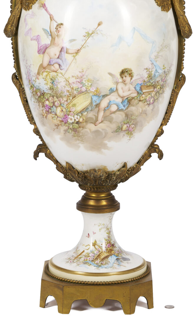 Lot 286: Monumental Sevres Style Urn, McGavock Family History