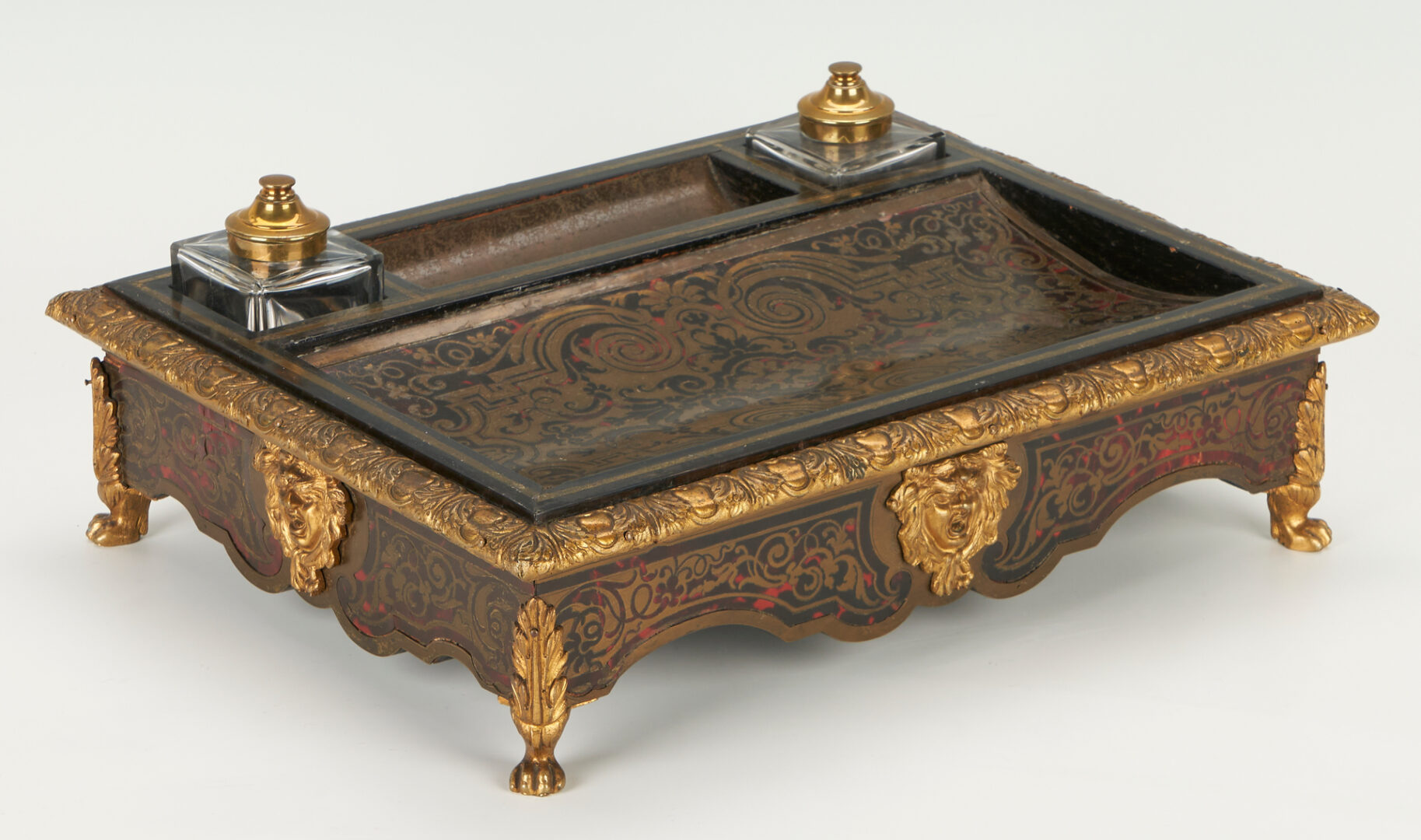 Lot 287: Napoleon III Boulle Inkstand