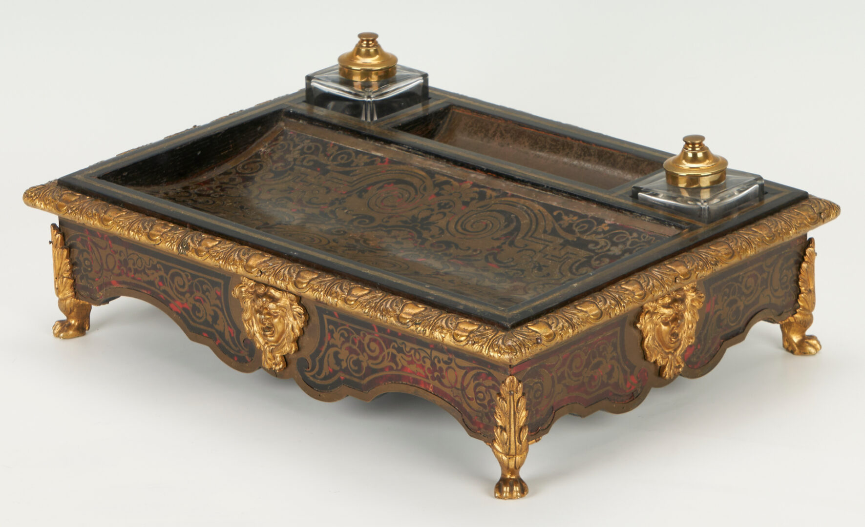 Lot 287: Napoleon III Boulle Inkstand