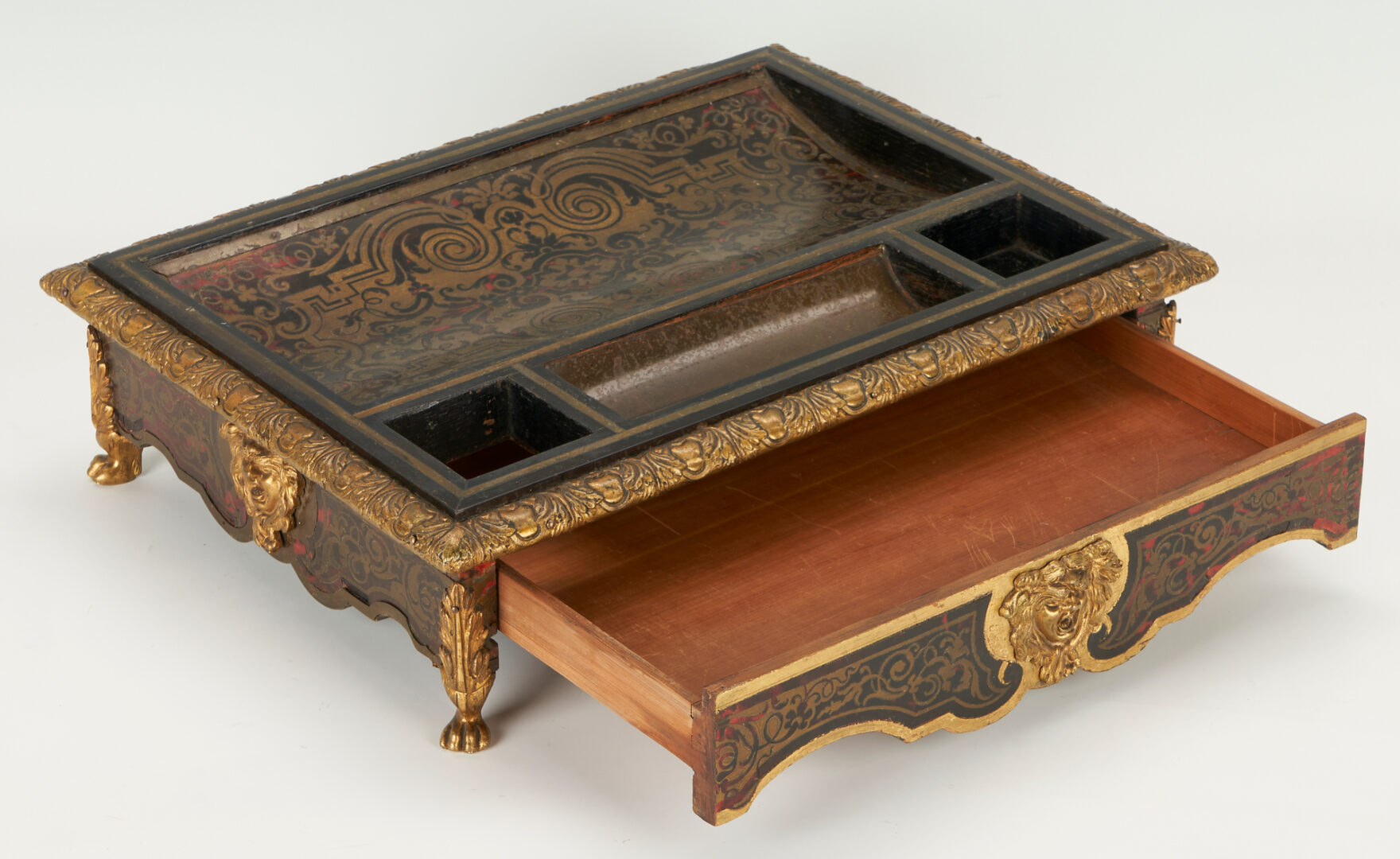 Lot 287: Napoleon III Boulle Inkstand