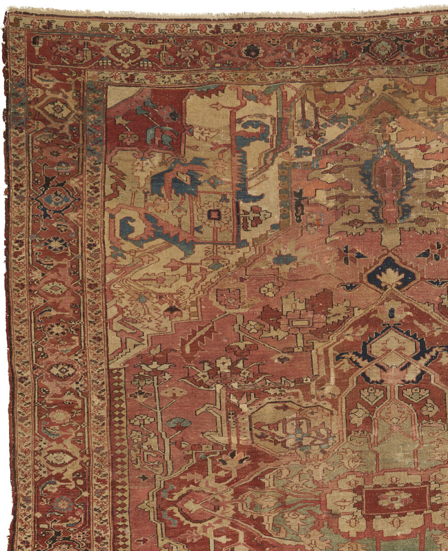 Lot 291: Antique Persian Serapi Carpet, 9' x 12'