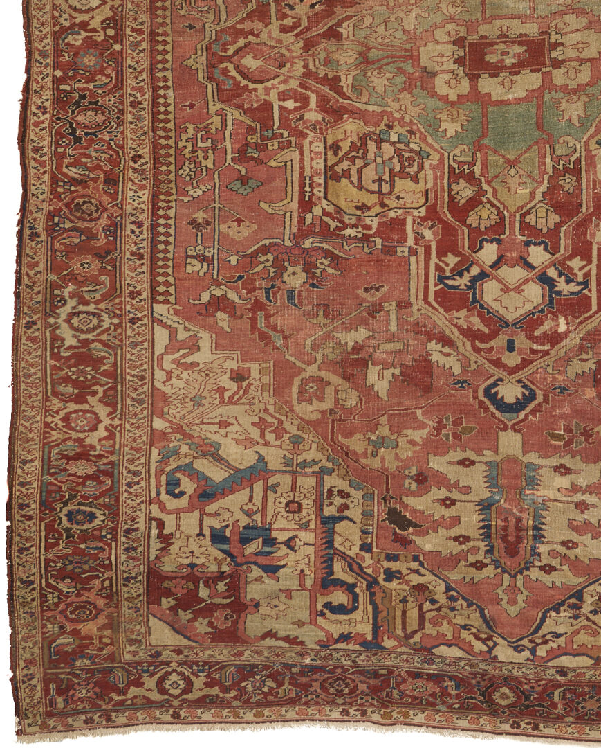 Lot 291: Antique Persian Serapi Carpet, 9' x 12'