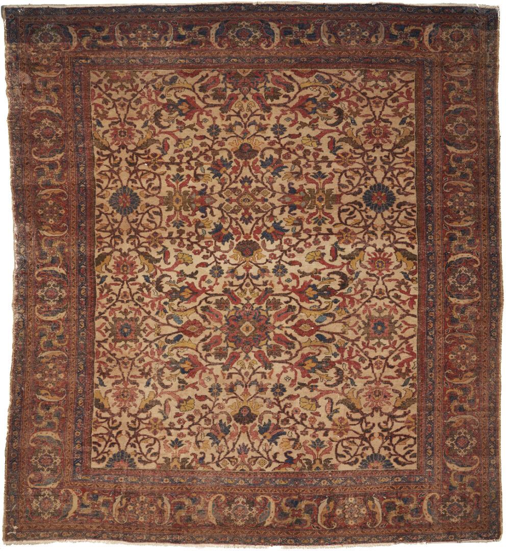 Lot 293: Persian Farahan Sarouk or Mashad Carpet, 12.5 ft x 11.5 ft