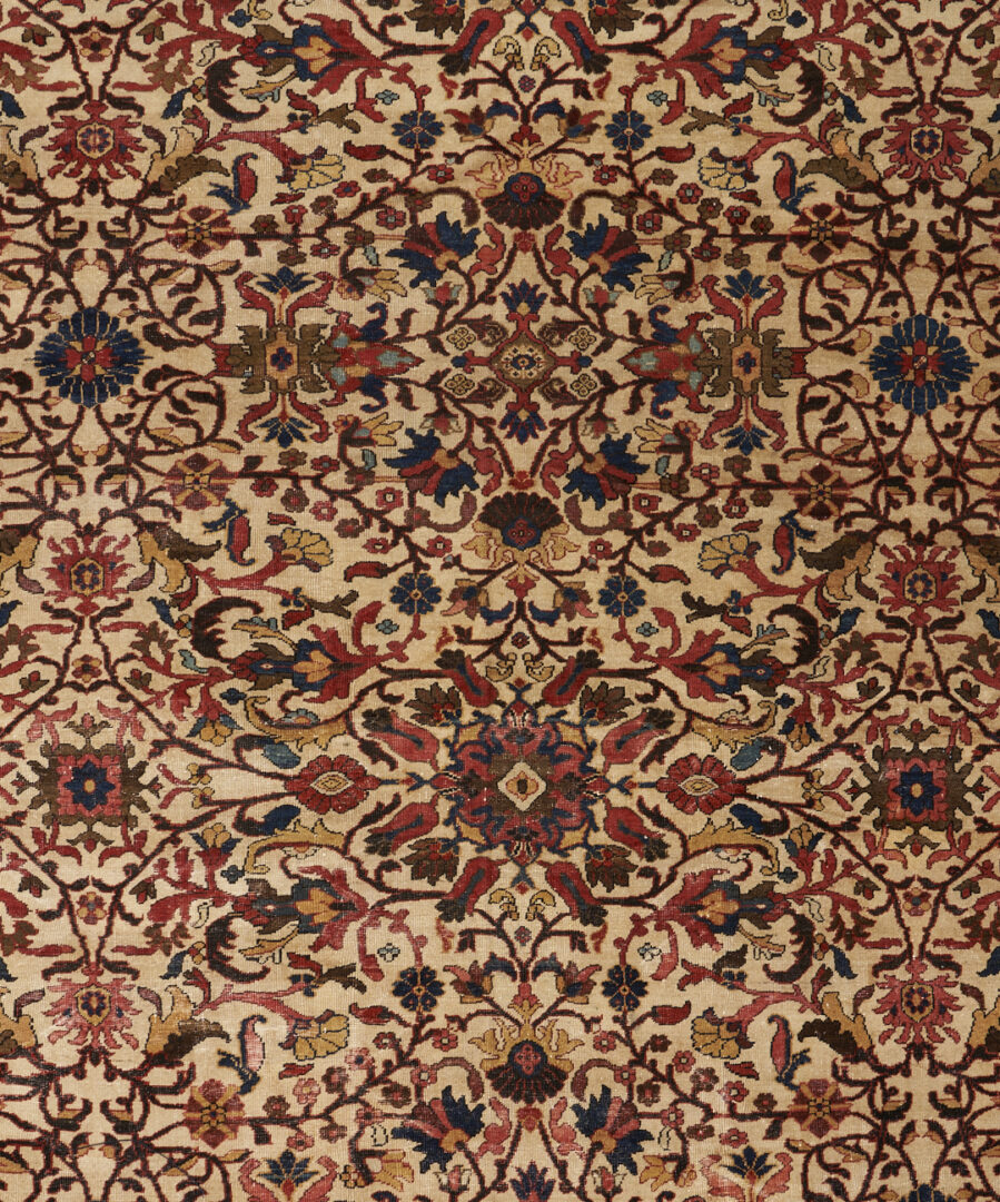 Lot 293: Persian Farahan Sarouk or Mashad Carpet, 12.5 ft x 11.5 ft