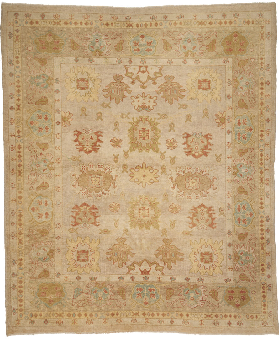 Lot 296: Turkish Oushak Carpet, 9' x 8'