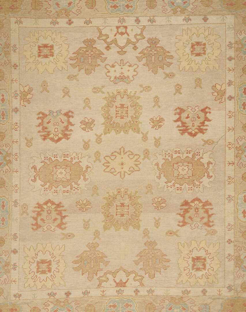 Lot 296: Turkish Oushak Carpet, 9' x 8'