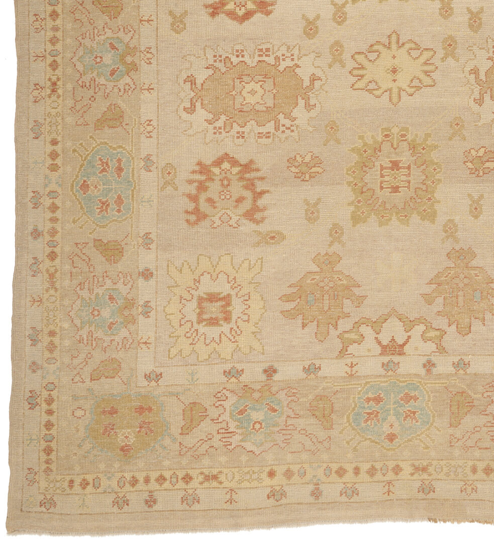 Lot 296: Turkish Oushak Carpet, 9' x 8'