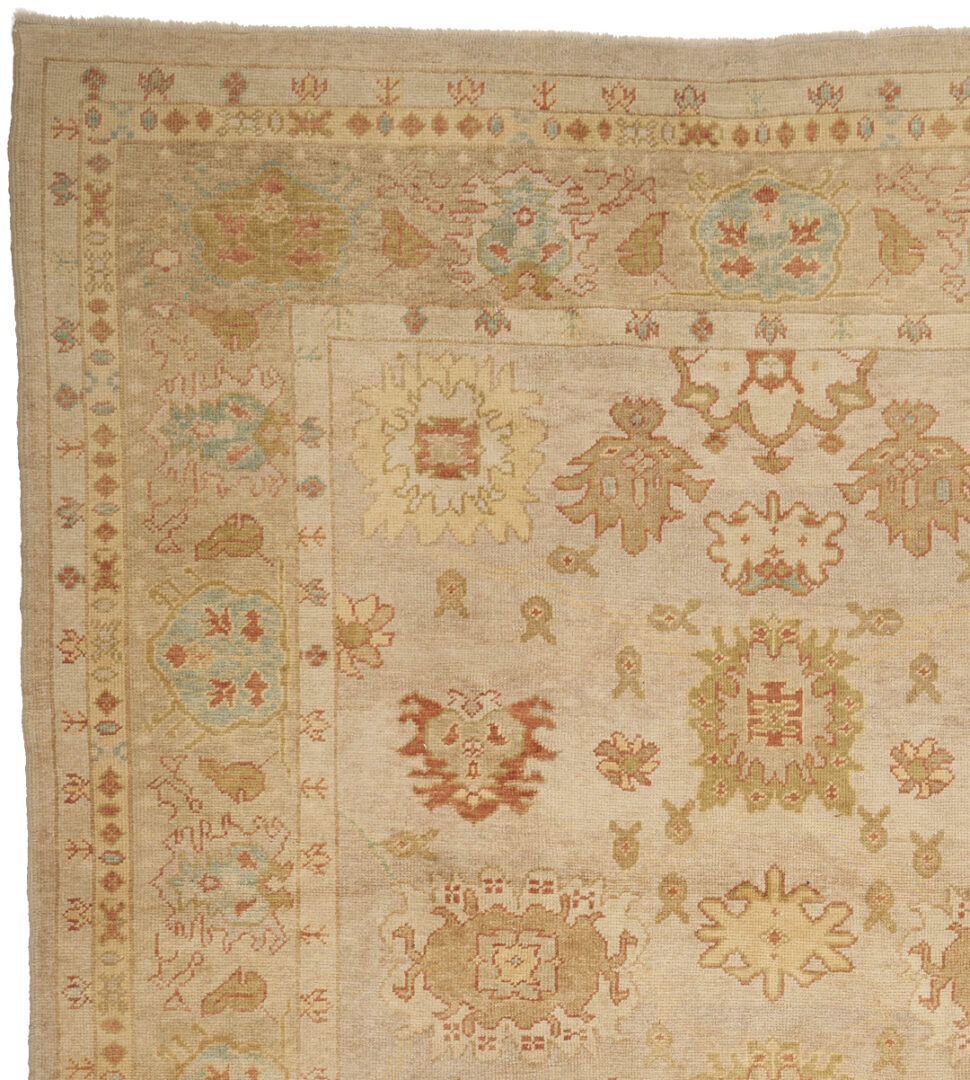 Lot 296: Turkish Oushak Carpet, 9' x 8'