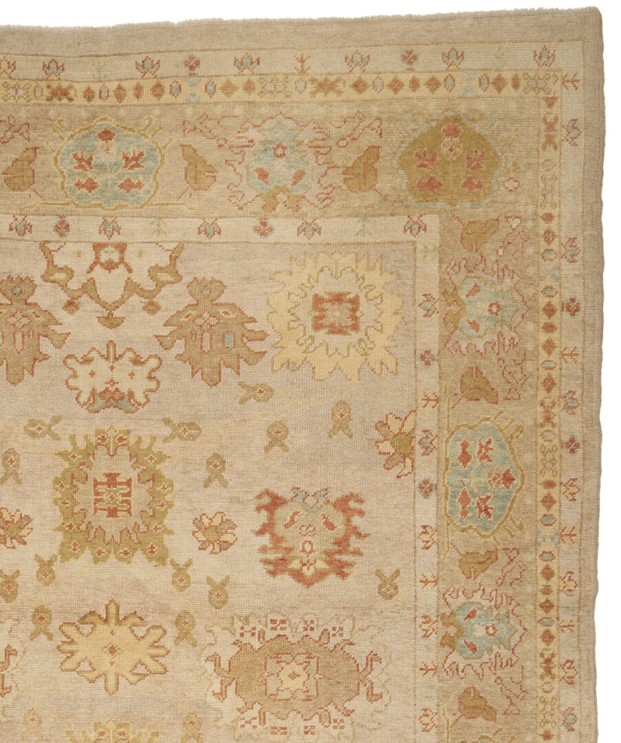 Lot 296: Turkish Oushak Carpet, 9' x 8'