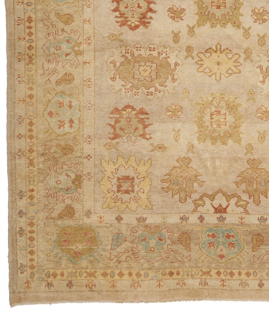 Lot 296: Turkish Oushak Carpet, 9' x 8'