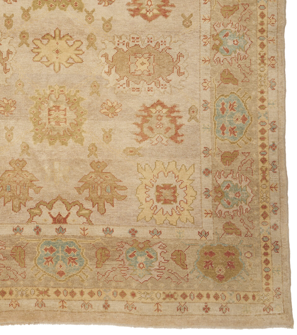 Lot 296: Turkish Oushak Carpet, 9' x 8'