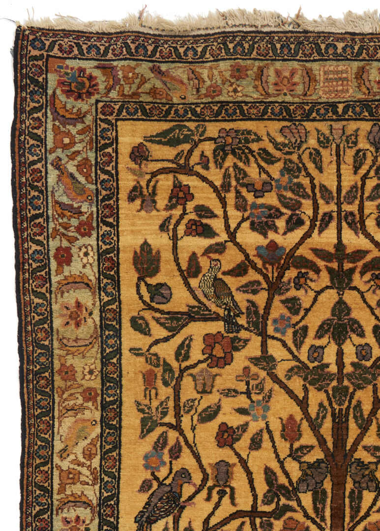 Lot 297: Persian Pictorial Tree of Life Rug