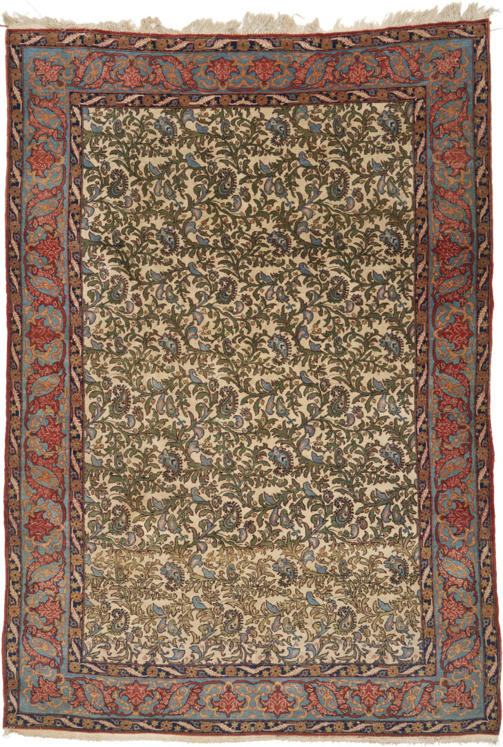 Lot 298: Antique Persian Kashan Main Carpet, 9 ft x 6 ft