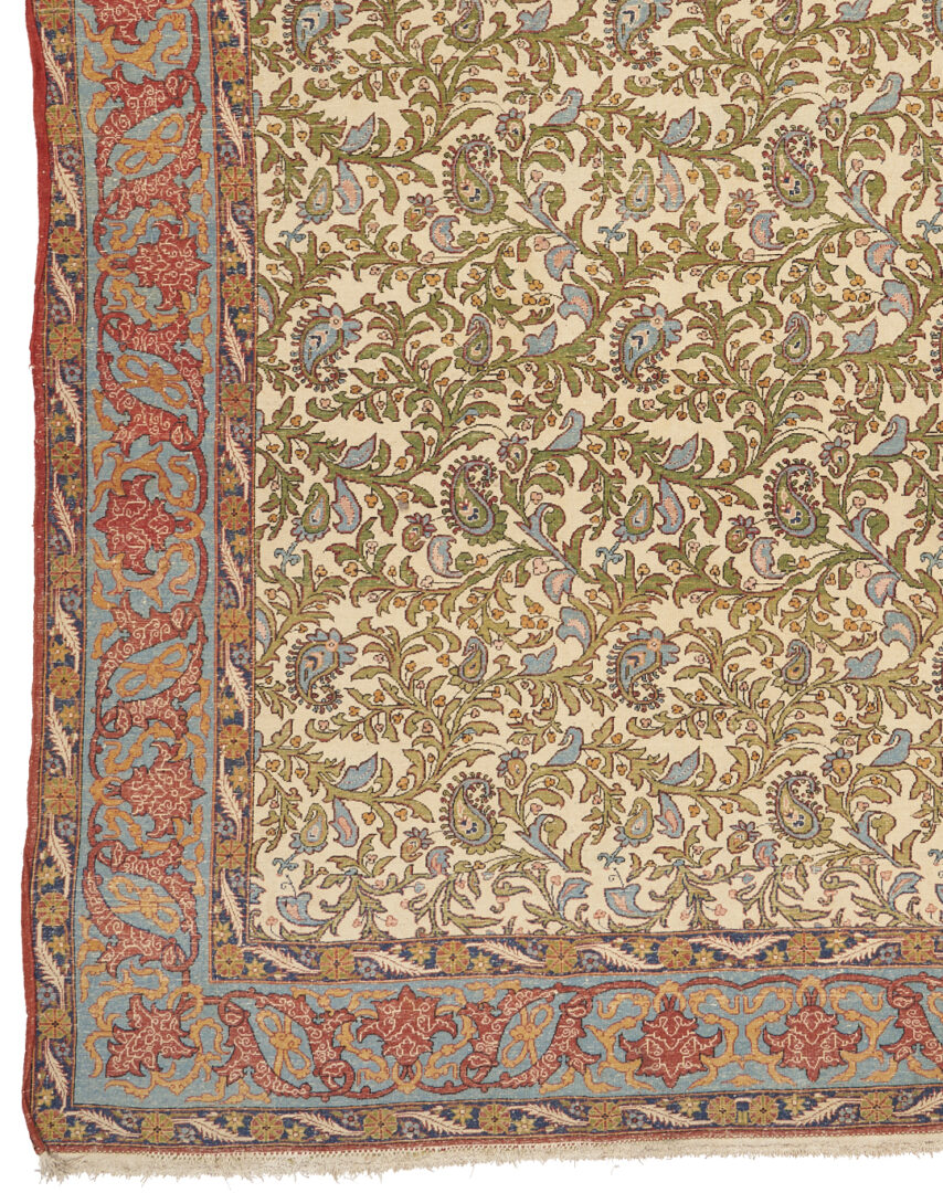 Lot 298: Antique Persian Kashan Main Carpet, 9 ft x 6 ft