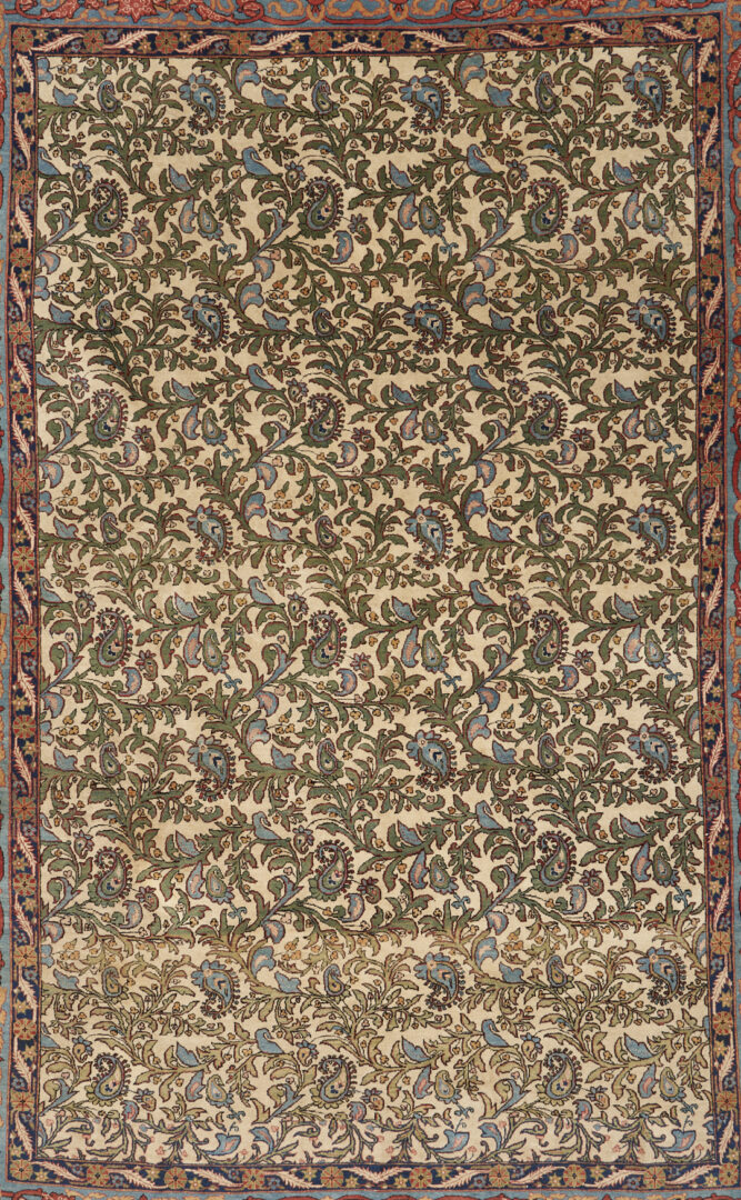 Lot 298: Antique Persian Kashan Main Carpet, 9 ft x 6 ft