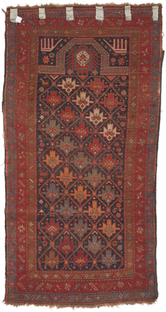 Lot 300: Antique Caucasian Daghestan Village Prayer Rug