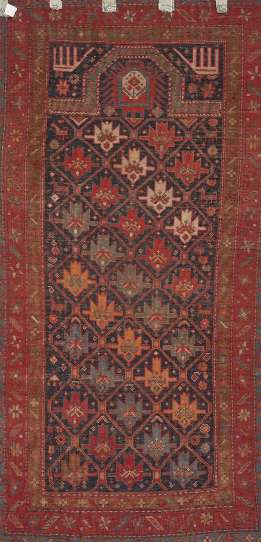 Lot 300: Antique Caucasian Daghestan Village Prayer Rug