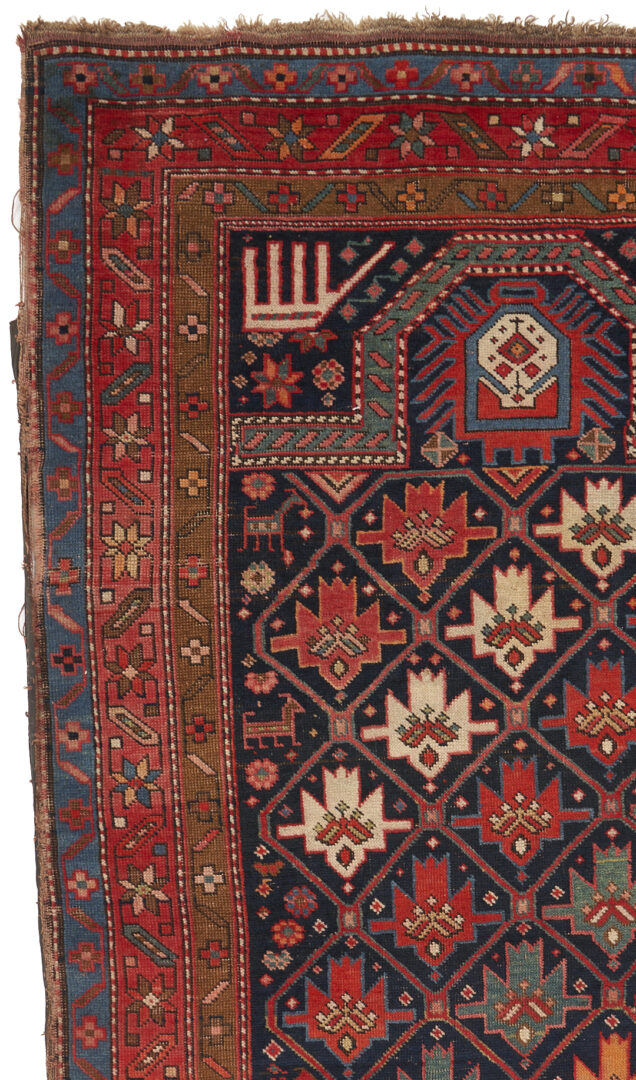 Lot 300: Antique Caucasian Daghestan Village Prayer Rug