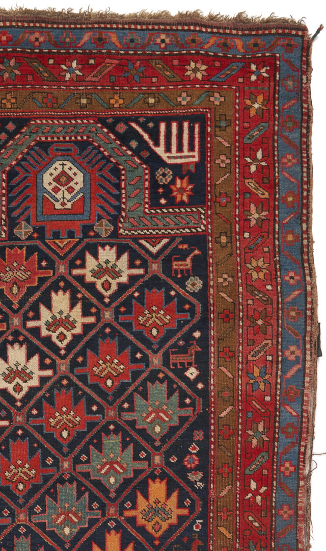 Lot 300: Antique Caucasian Daghestan Village Prayer Rug