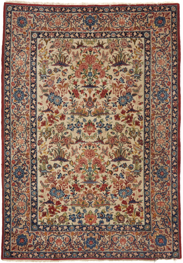 Lot 301: Antique Iranian Isfahan Area Rug