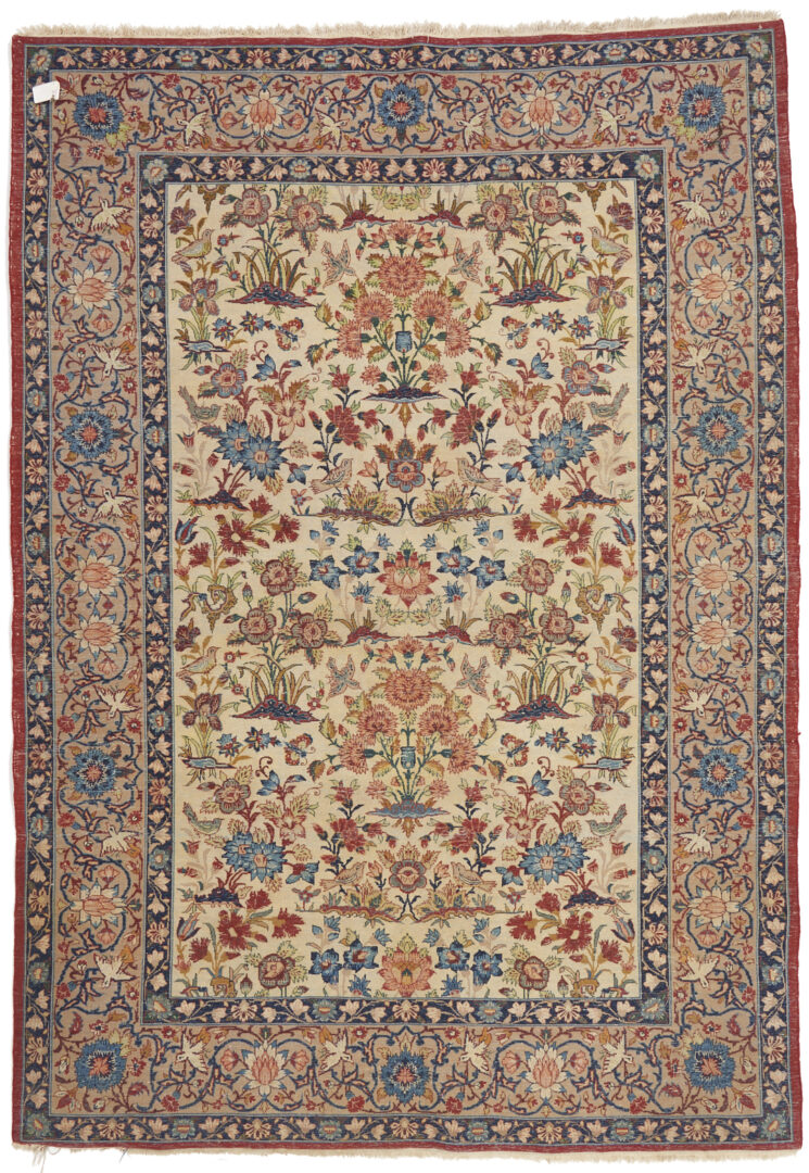 Lot 301: Antique Iranian Isfahan Area Rug