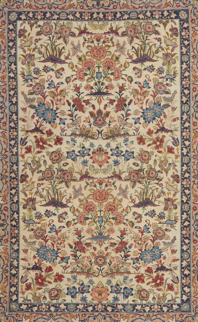 Lot 301: Antique Iranian Isfahan Area Rug