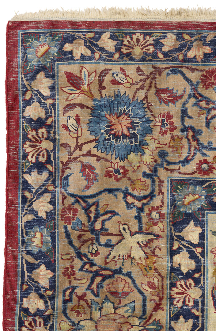 Lot 301: Antique Iranian Isfahan Area Rug