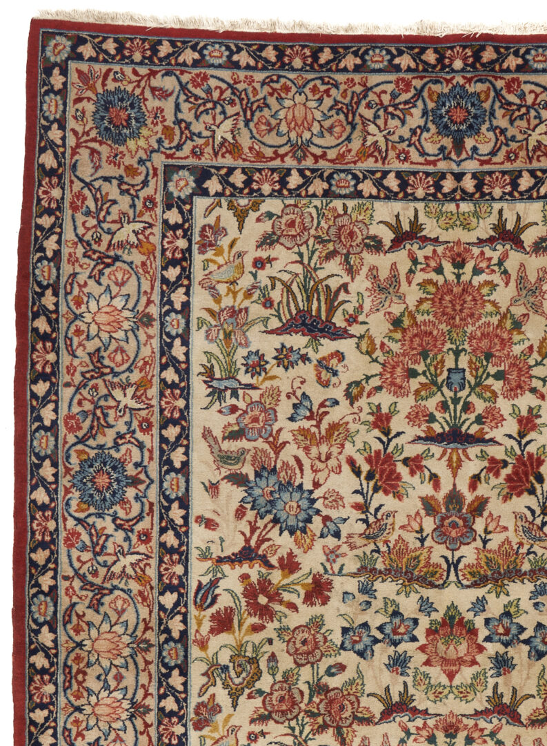 Lot 301: Antique Iranian Isfahan Area Rug