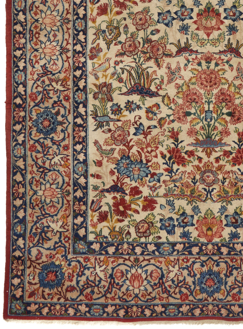 Lot 301: Antique Iranian Isfahan Area Rug