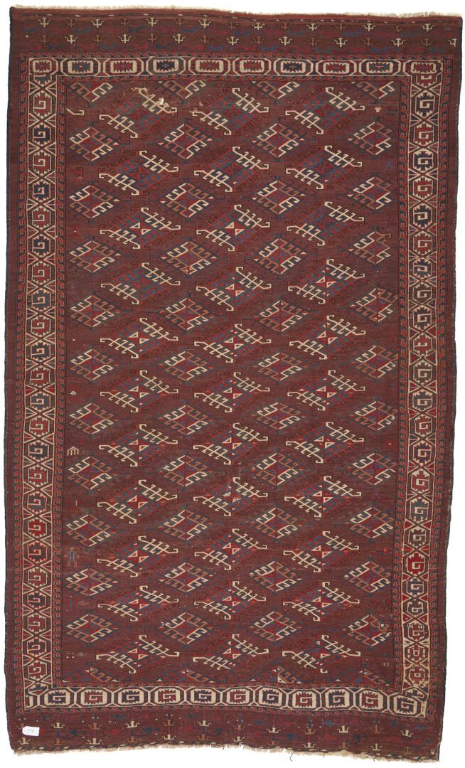 Lot 305: Antique Turkmen Yomud or Yomut Main Carpet