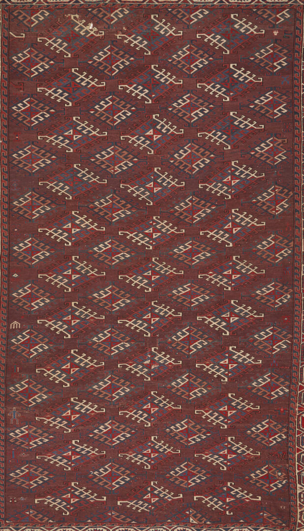 Lot 305: Antique Turkmen Yomud or Yomut Main Carpet