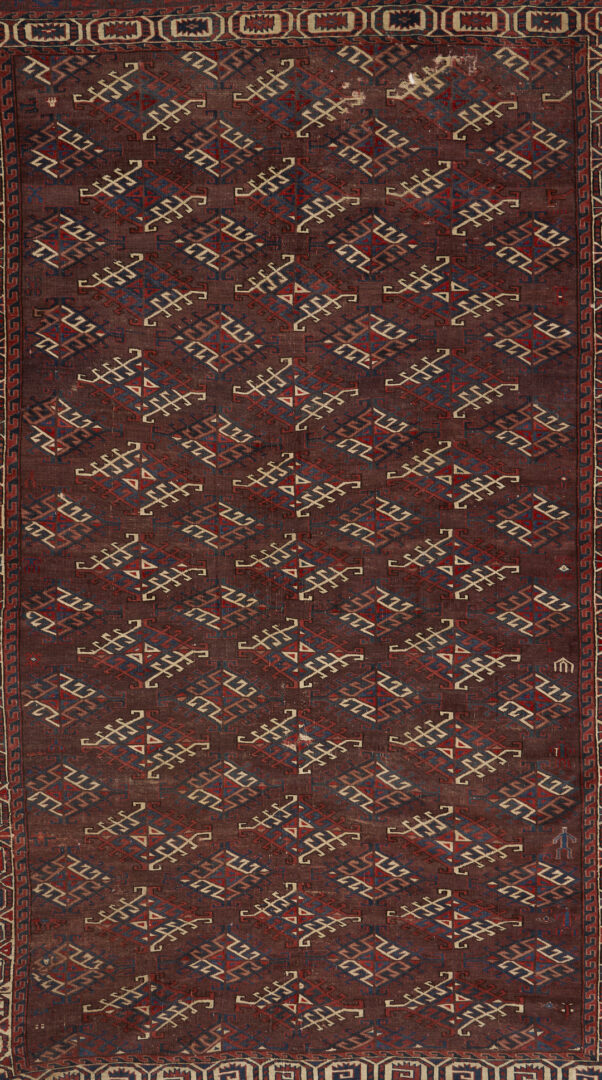 Lot 305: Antique Turkmen Yomud or Yomut Main Carpet