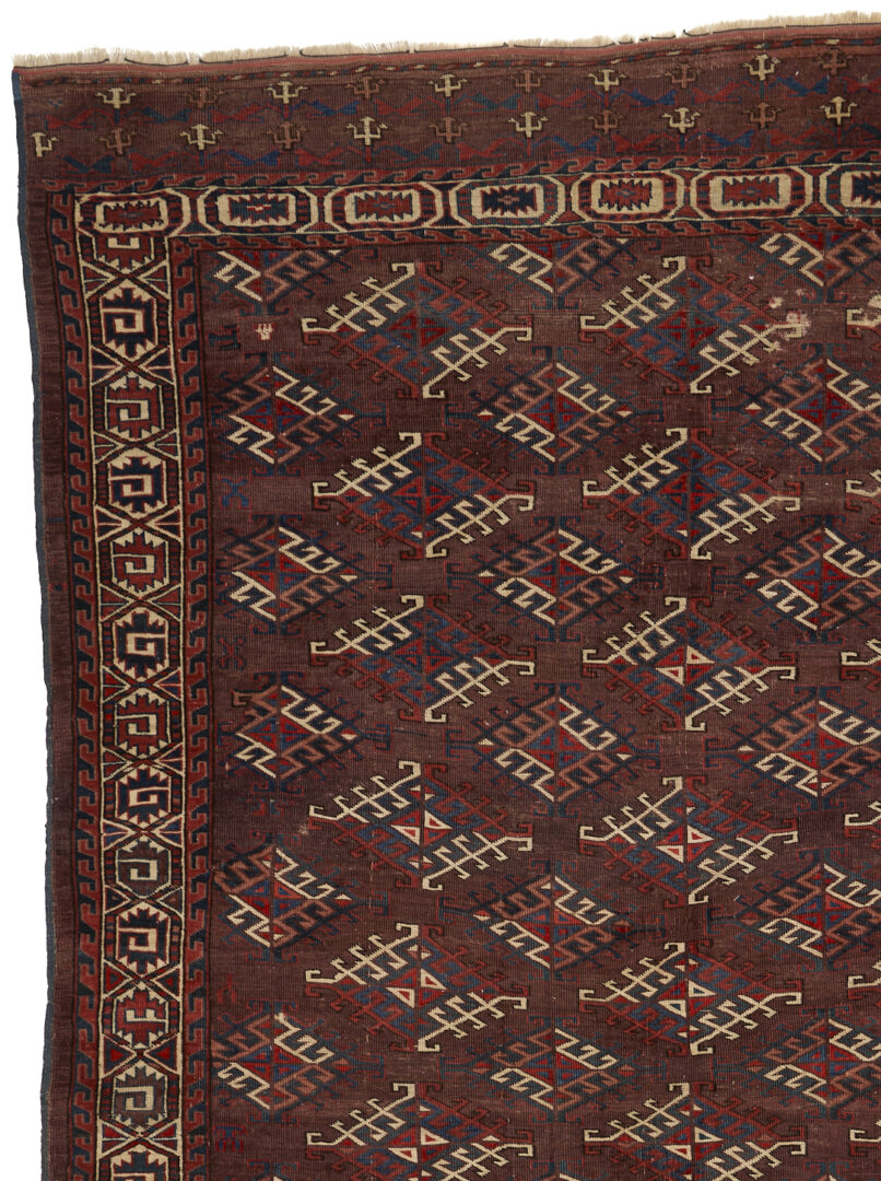 Lot 305: Antique Turkmen Yomud or Yomut Main Carpet