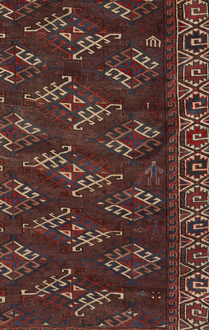 Lot 305: Antique Turkmen Yomud or Yomut Main Carpet