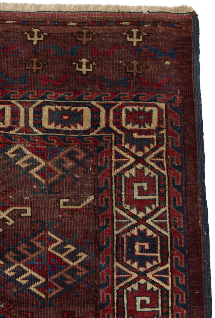 Lot 305: Antique Turkmen Yomud or Yomut Main Carpet