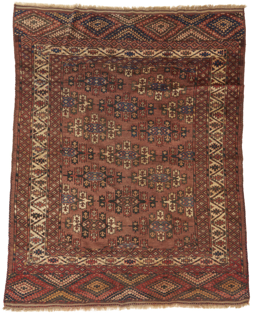 Lot 306: Antique Yomud or Yomut Turkmen Ensi Rug