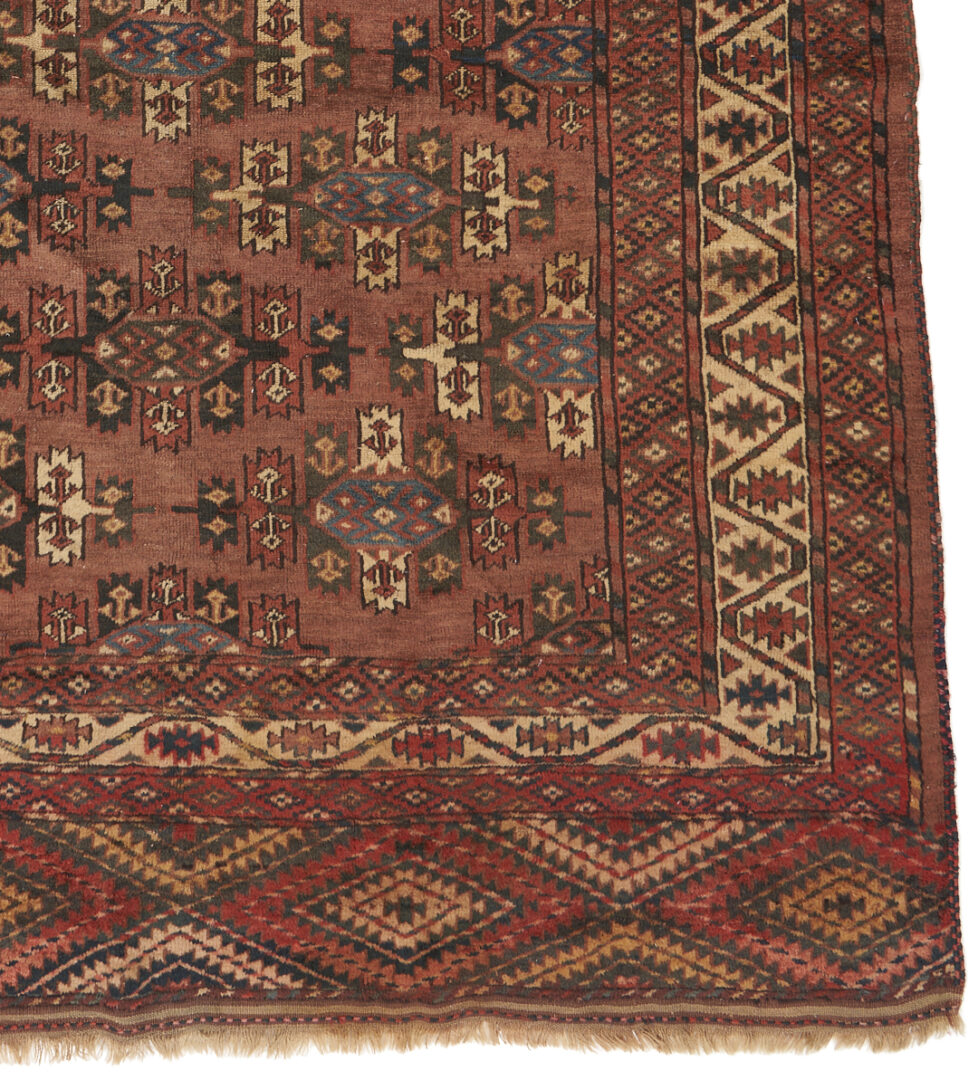 Lot 306: Antique Yomud or Yomut Turkmen Ensi Rug