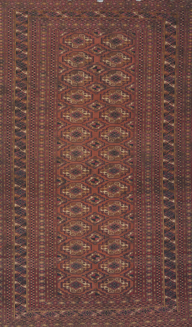 Lot 308: Antique Saryk Turkmen Main Carpet