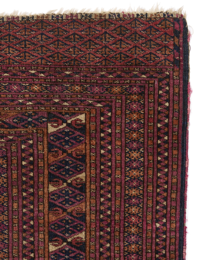 Lot 308: Antique Saryk Turkmen Main Carpet